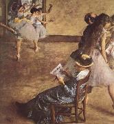 Edgar Degas Balettklassen oil painting on canvas